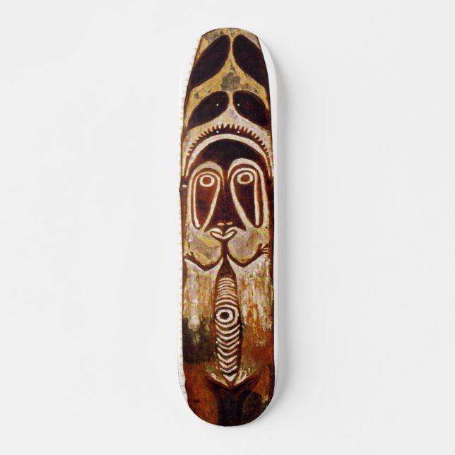 Maori Tribal Shield Skateboard (Front)