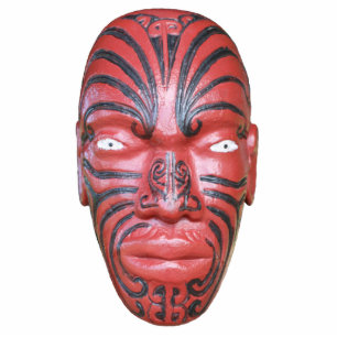 Maori War Canoe Figurehead Photo Sculpture Decoration