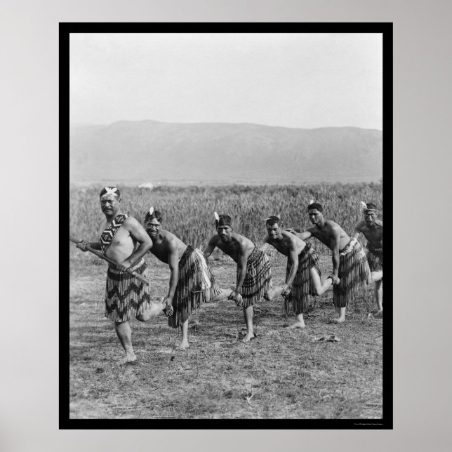 Maori War Dance 1917 Poster (Front)