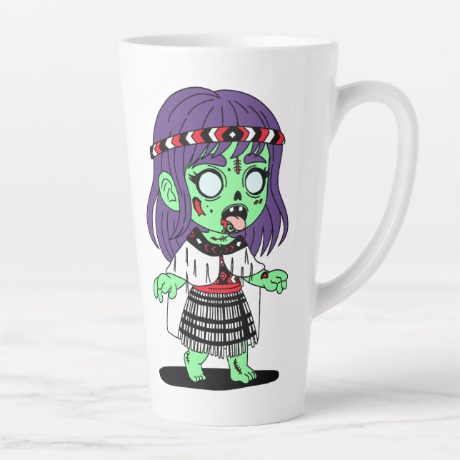 Māori Zombie Latte Mug (Right)