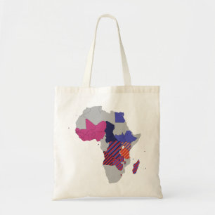 Map Africa Political Geography Continent Tote Bag