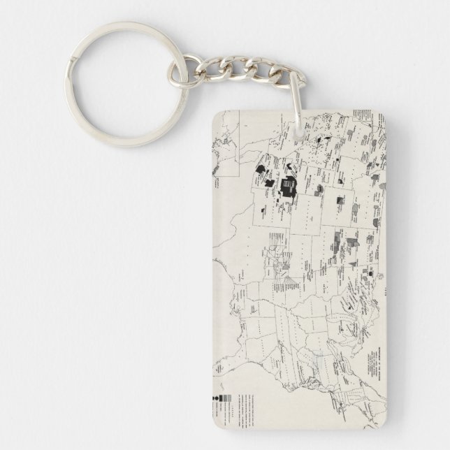 MAP: AMERICAN INDIANS 2 KEY RING (Front)