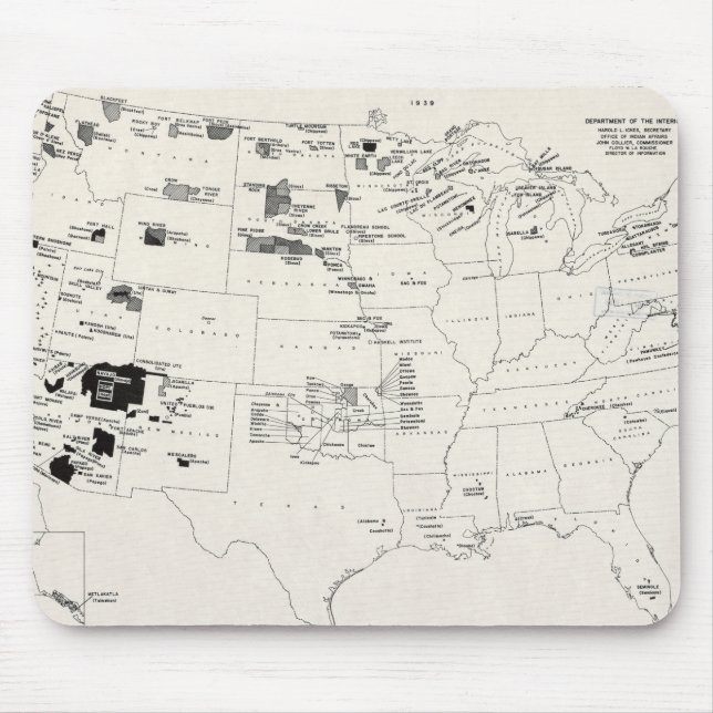 MAP: AMERICAN INDIANS 2 MOUSE MAT (Front)