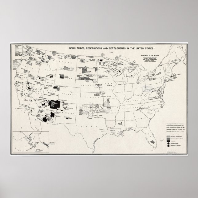MAP: AMERICAN INDIANS 2 POSTER (Front)