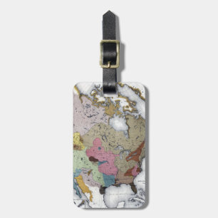 MAP: AMERICAN INDIANS 3 LUGGAGE TAG