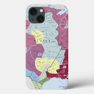 MAP: AMERICAN INDIANS iPhone 13 CASE