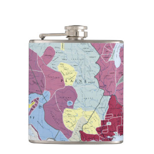 MAP: AMERICAN INDIANS HIP FLASK