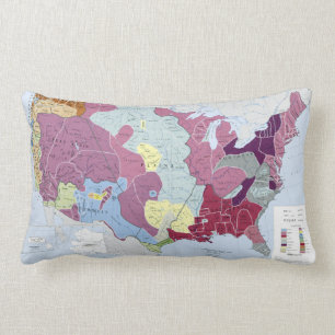 MAP: AMERICAN INDIANS LUMBAR CUSHION