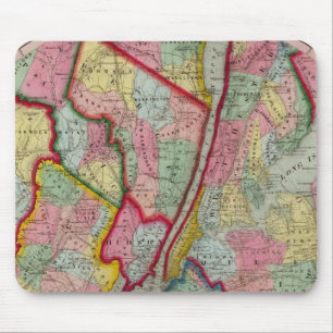 Map Around The City Of New York Mouse Mat