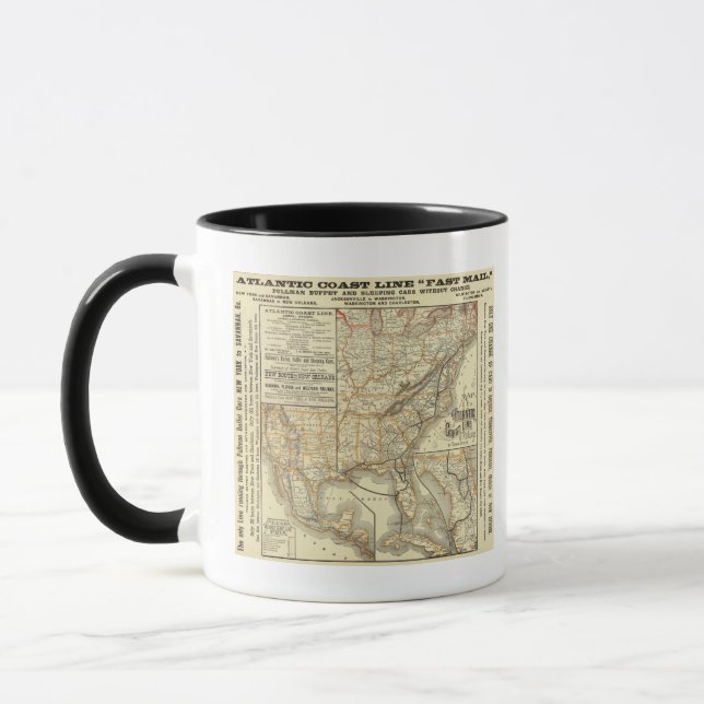 Map Atlantic Coast Line Mug (Left)