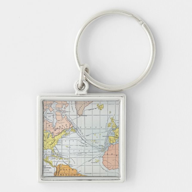 MAP: ATLANTIC VOYAGES KEY RING (Front)