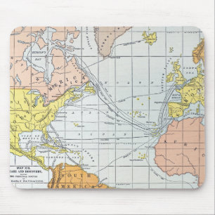 MAP: ATLANTIC VOYAGES MOUSE MAT