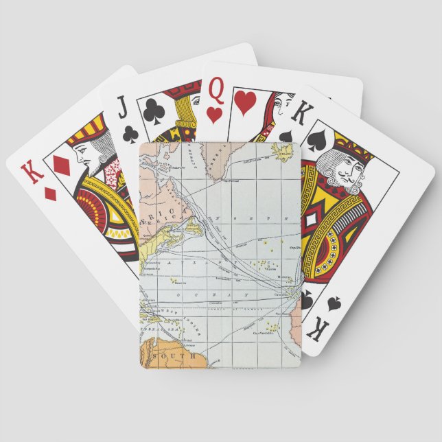 MAP: ATLANTIC VOYAGES PLAYING CARDS (Back)