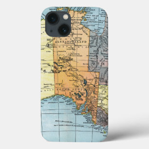 MAP: AUSTRALIA, c1890 iPhone 13 Case