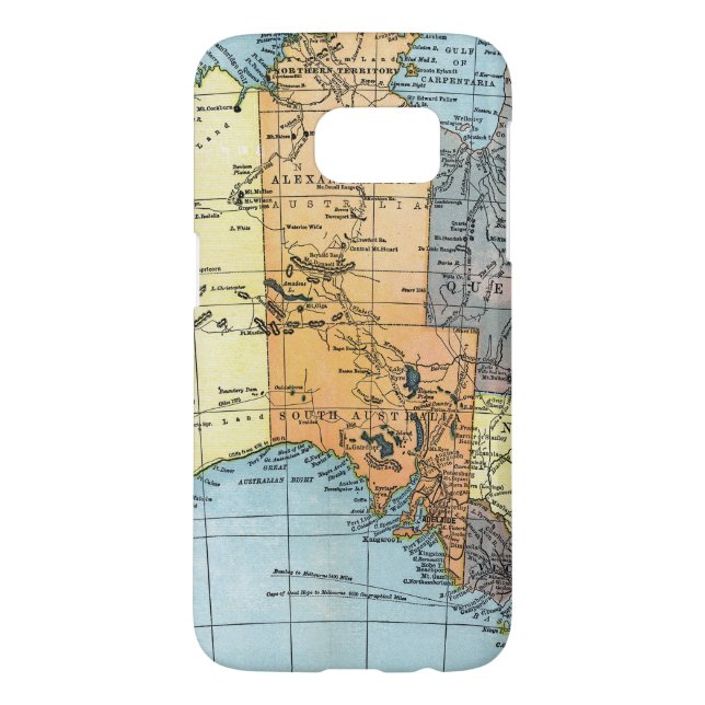 MAP: AUSTRALIA, c1890 Case-Mate Samsung Galaxy Case (Back)