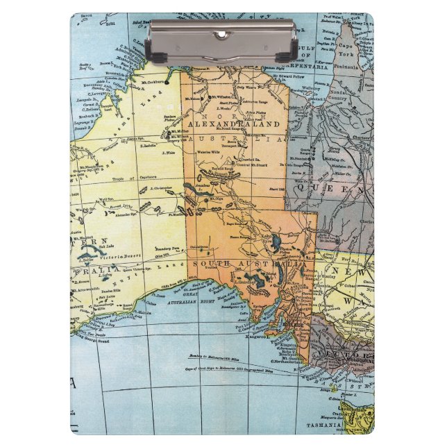 MAP: AUSTRALIA, c1890 Clipboard (Front)