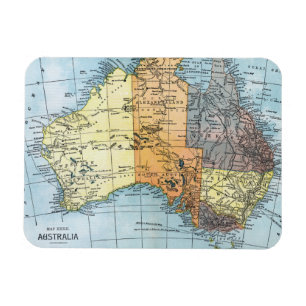 MAP: AUSTRALIA, c1890 Magnet