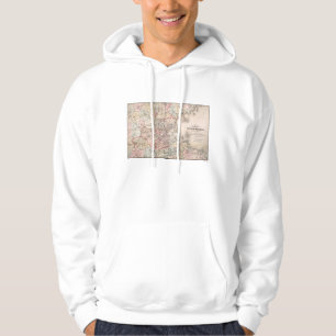 Map: Boston, 1883 Hoodie