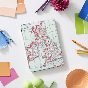 MAP: BRITISH ISLES, c1890 iPad Air Cover