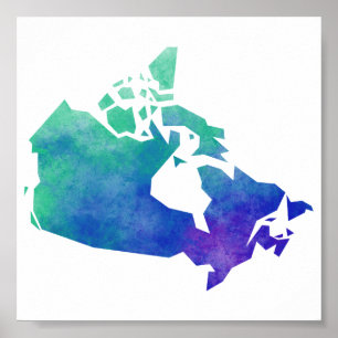 Map Canada Poster