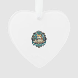 Map Cartography Cat Funny Cat Lover Design - Map C Ornament
