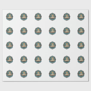 Map Cartography Cat Funny Cat Lover Design - Map C Wrapping Paper
