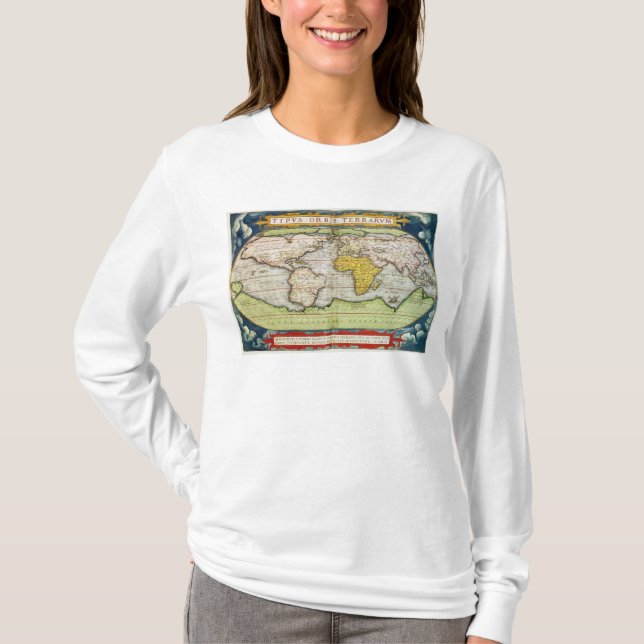 Map charting Sir Francis Drake's T-Shirt (Front)
