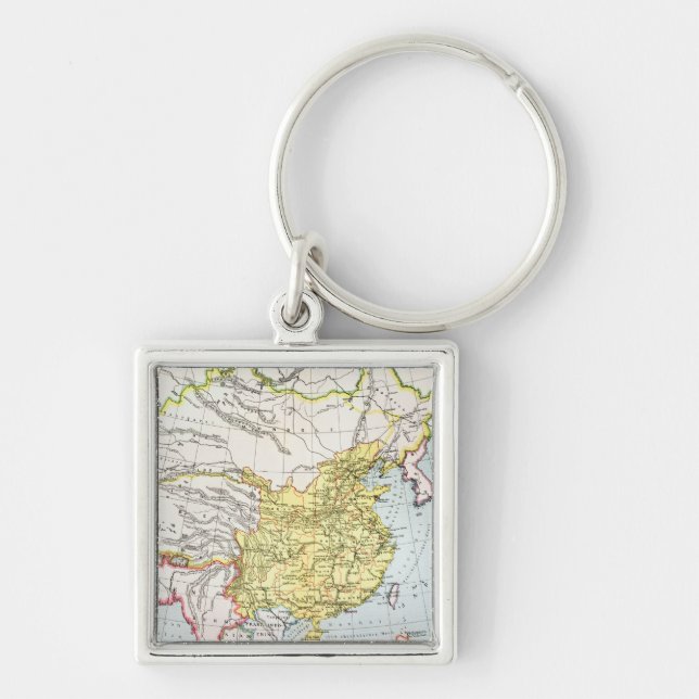 MAP: CHINA, 1910 KEY RING (Front)