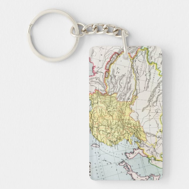 MAP: CHINA, 1910 KEY RING (Front)