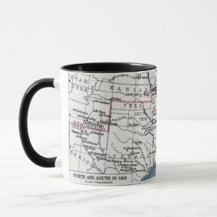 MAP: CIVIL WAR, 1861 MUG