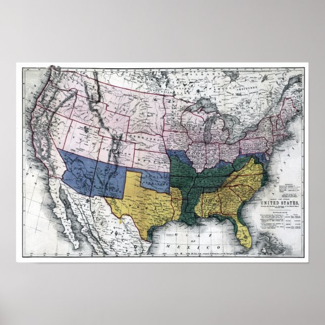 MAP: CIVIL WAR, 1864 POSTER (Front)