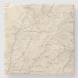 Map, Corrientes Prov, Terr Mission Stone Coaster