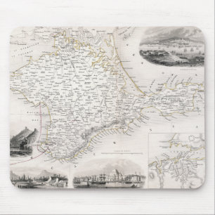 MAP: CRIMEA, c1855 Mouse Mat