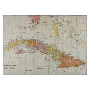 MAP: CUBA, 1900 CUTTING BOARD
