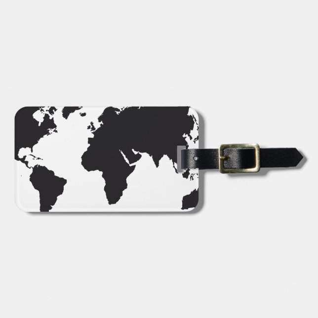 map design luggage tag (Front Horizontal)