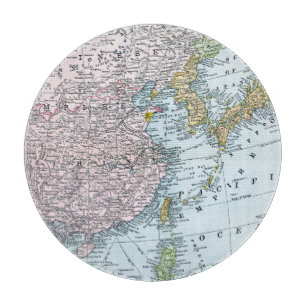 MAP: EAST ASIA, 1907 CUTTING BOARD