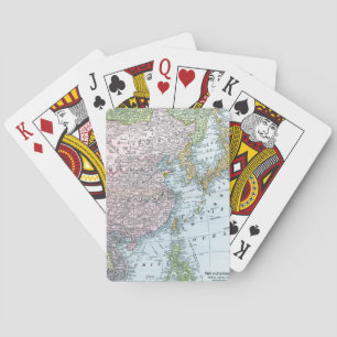 MAP: EAST ASIA, 1907 PLAYING CARDS