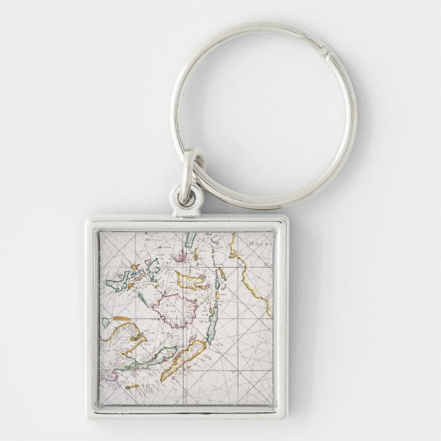 MAP: EAST INDIES, 1670 KEY RING (Front)