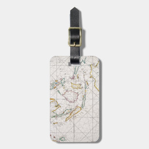 MAP: EAST INDIES, 1670 LUGGAGE TAG