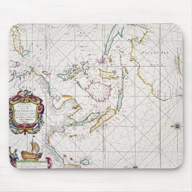 MAP: EAST INDIES, 1670 MOUSE MAT (Front)