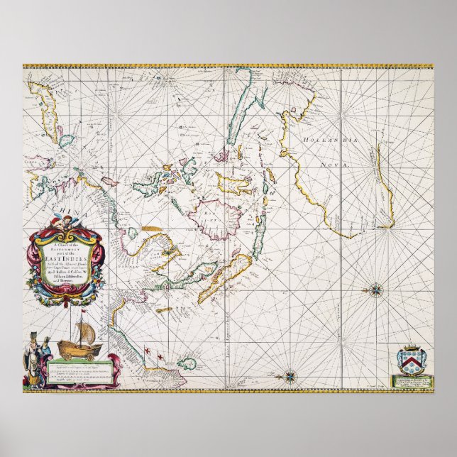 MAP: EAST INDIES, 1670 POSTER (Front)