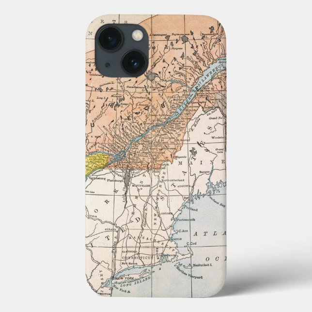 MAP: EASTERN CANADA Case-Mate iPhone CASE (Back)