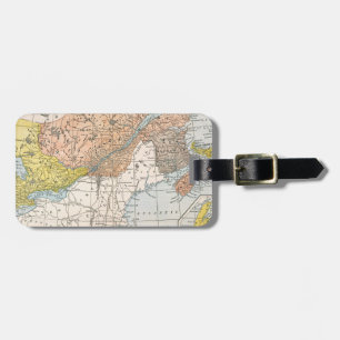 MAP: EASTERN CANADA LUGGAGE TAG