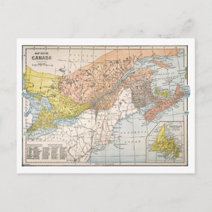 MAP: EASTERN CANADA POSTCARD