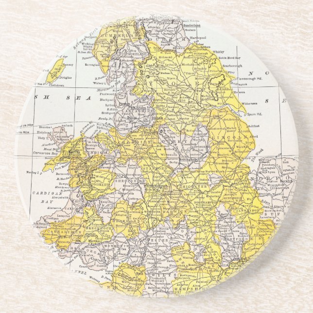 MAP: ENGLAND & WALES COASTER (Front)