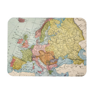 MAP: EUROPE, 1885 MAGNET
