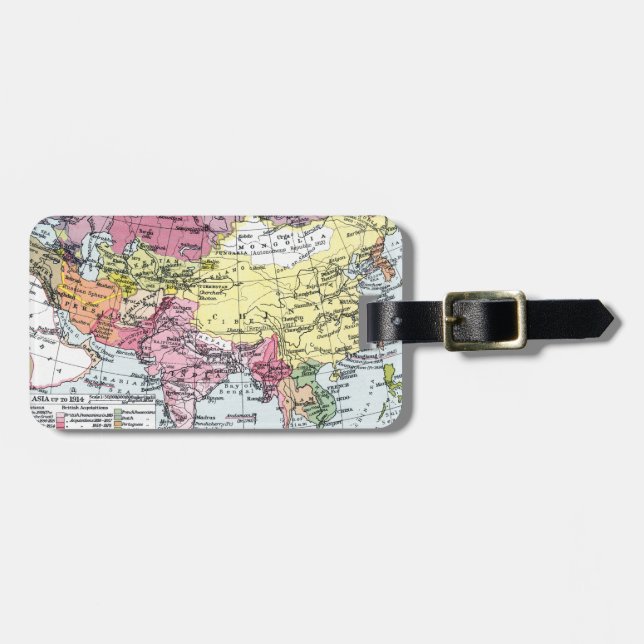 MAP: EUROPE IN ASIA LUGGAGE TAG (Front Horizontal)