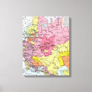 MAP: EXPANSION OF RUSSIA CANVAS PRINT