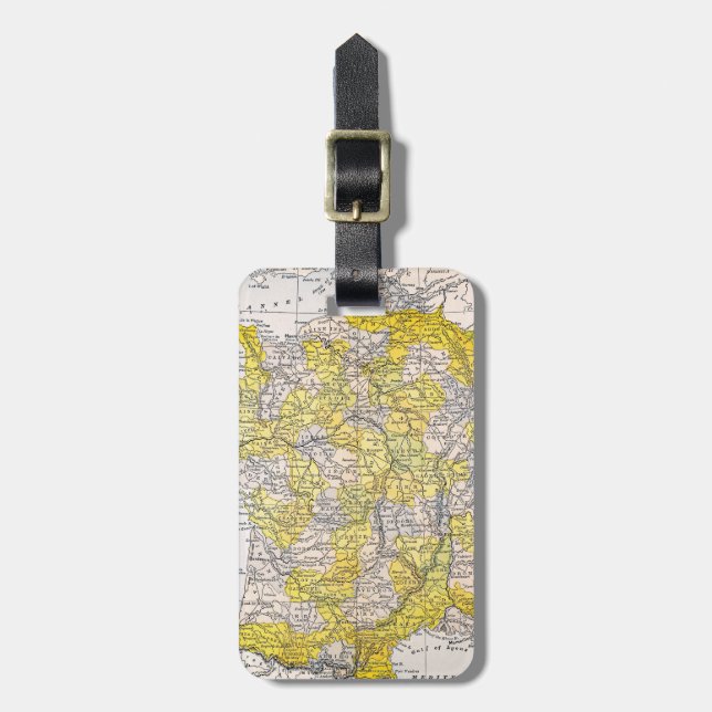 MAP: FRANCE LUGGAGE TAG (Front Vertical)