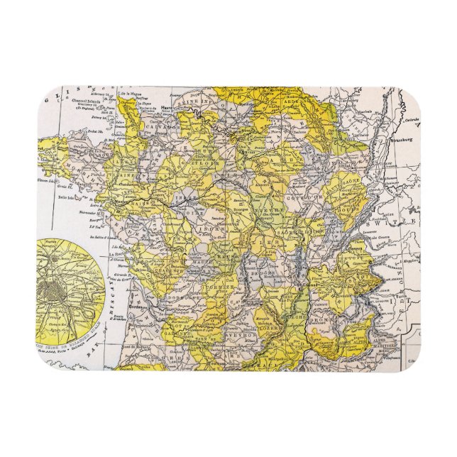 MAP: FRANCE MAGNET (Horizontal)